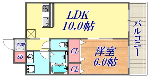 CITYSPIRE新神戸の物件間取画像